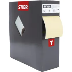 Stier, Schleifmittel, Schleifpapier auf Schaumunterlage P240 115 x 92mm 25m (P240)