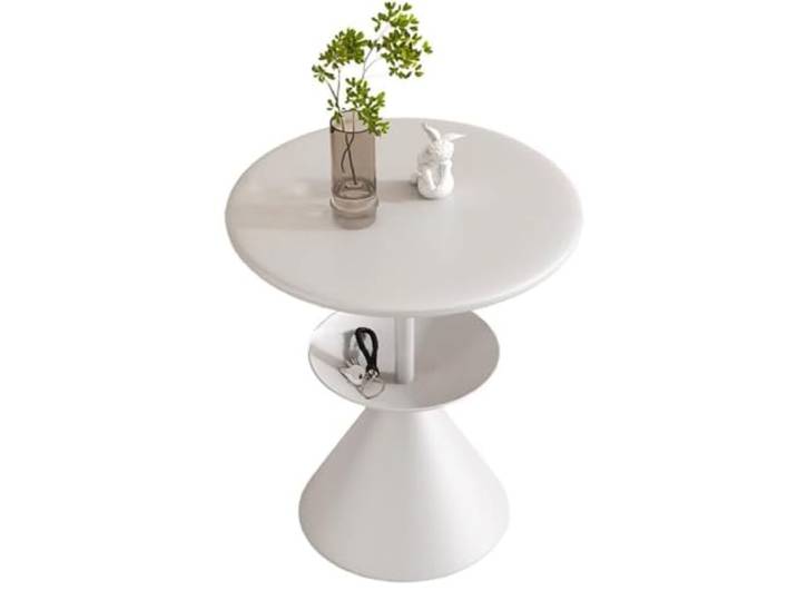 Dekorativer Säulentisch, kleiner runder Martini-Tisch(/White a,Small)