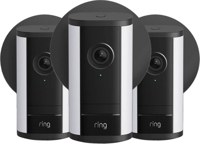 Ring Spotlight Camera Pro 2e Generatie Stekker Zwart 3-Pack