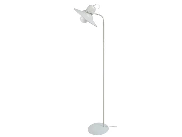 Lampadaire liseuse métal blanc abat-jour blanc