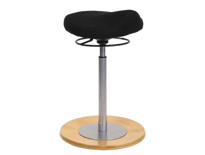 Tabouret de bureau Arnett II 41 x 86 x 41cm Noir/Noir