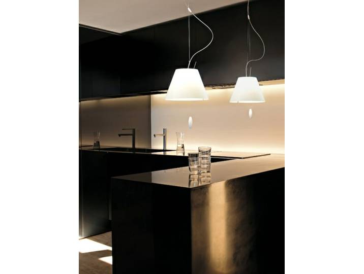 Costanzina Pendelleuchte Concrete Grey - Luceplan - Esszimmer - Kunststoff