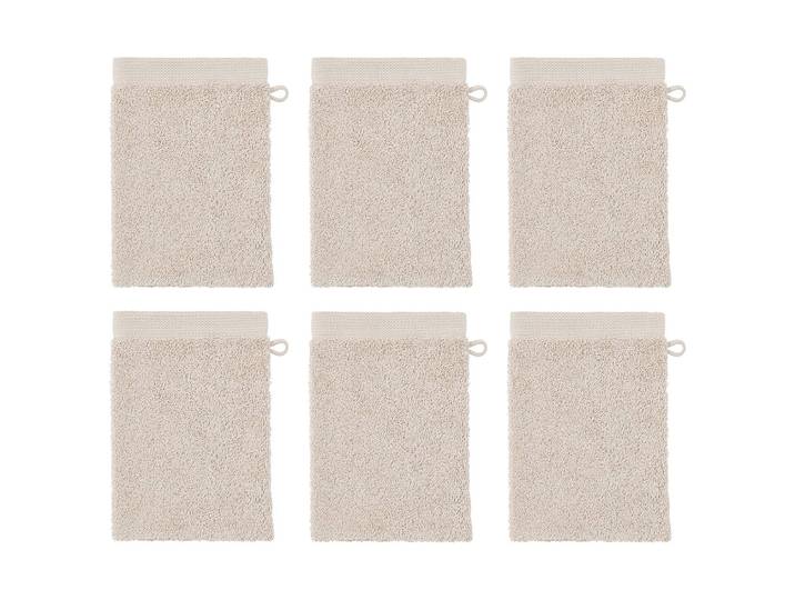 Waschhandschuh FABULOUS 6er-Set 15 x 0 x 21cm Beige/Beige