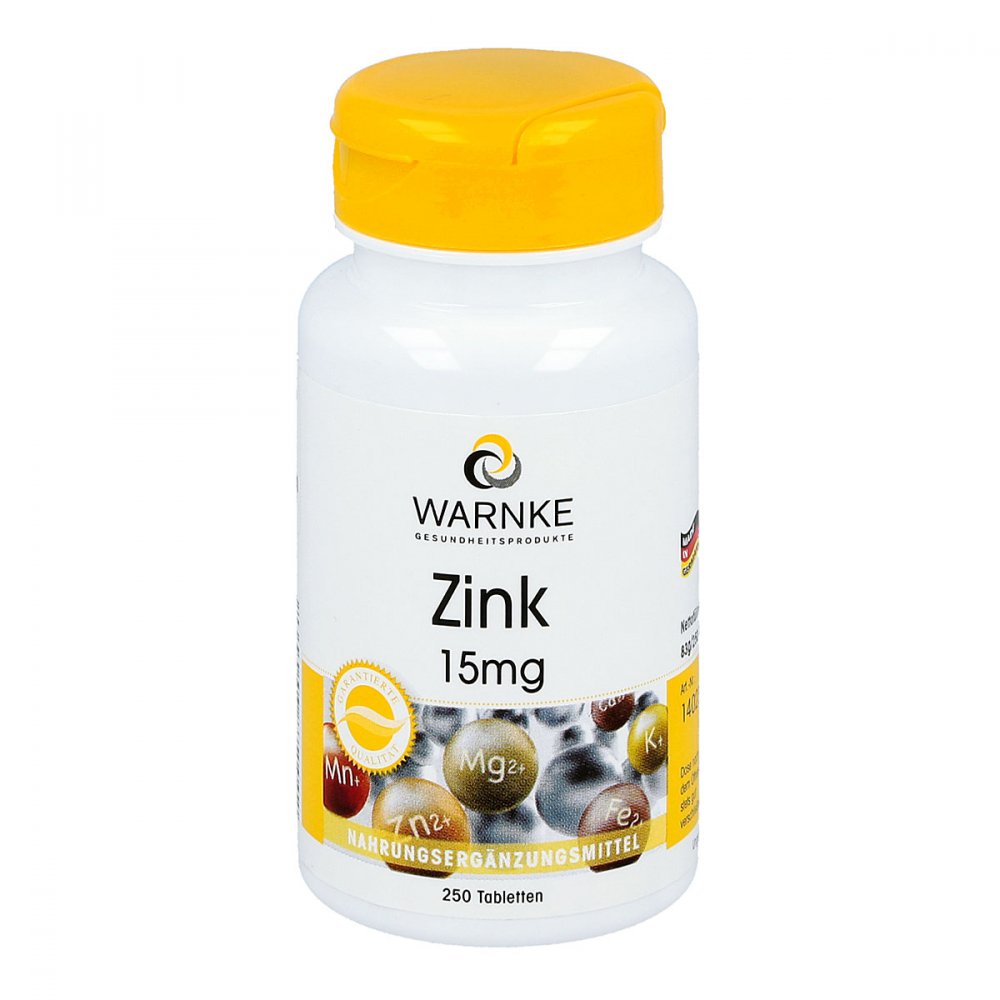 Warnke Vitalstoffe GmbH Zink 15 mg Tabletten 01355194