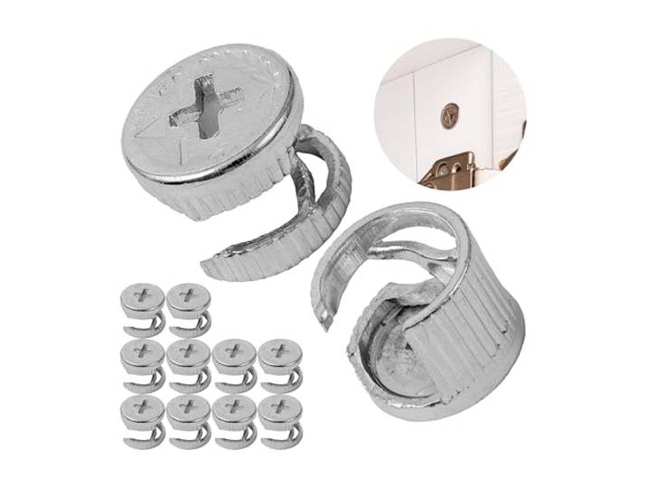 Connecteur de meuble écrou\, 12 pièces\, 14 x 11 mm\, compatible avec IKEA GODMORGON et BRIMES\, remplacement pour 19250\, 102509\, 102956\, 119250\, 119251\, 119252\, 133181\, écrou excentrique serrure armoire