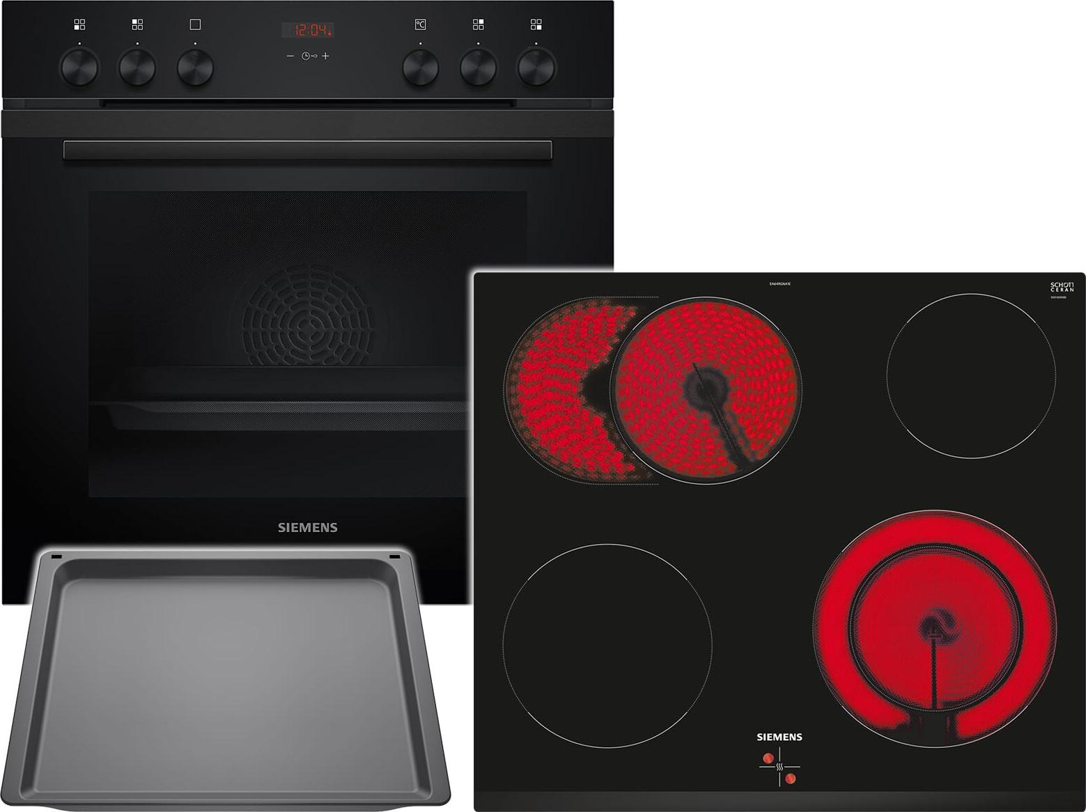 Siemens EQ211KA1BZ, Keramik, 4 Zone(n), Glaskeramik, Schwarz, Berührung, 59,2 cm