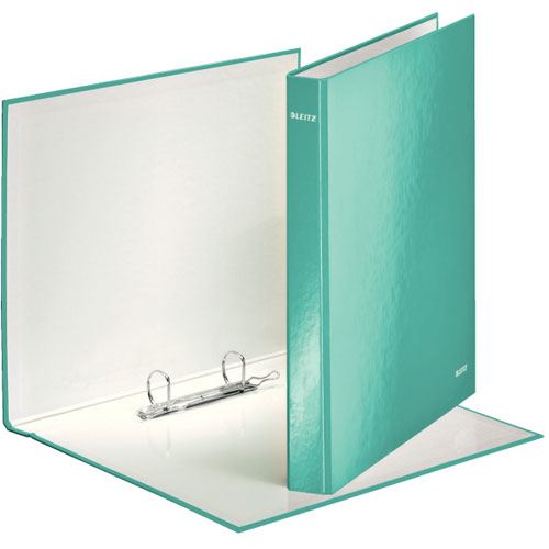 LEITZ WOW Ringbuch 2-Ringe eisblau 4,0 cm DIN A4