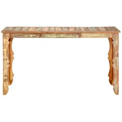 vidaXL Esstisch 140×70×76 cm Recyceltes Massivholz