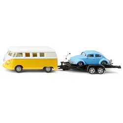 SIKU 2567 1:50 VW T1 mit Anhänger und VW Käfer