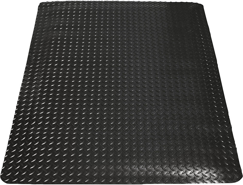 kaiserkraft Arbeitsplatzmatte Yoga Deck Ultra, Fixmaße, LxB 1500 x 900 mm, schwarz