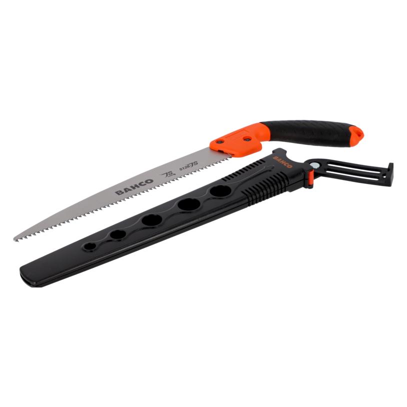 Bahco Astsäge mit 2-Komponenten-Griff und Holster zum Schneiden von frischem Holz, 5 ZpZ, 9 1/2" (5124-JS-H)