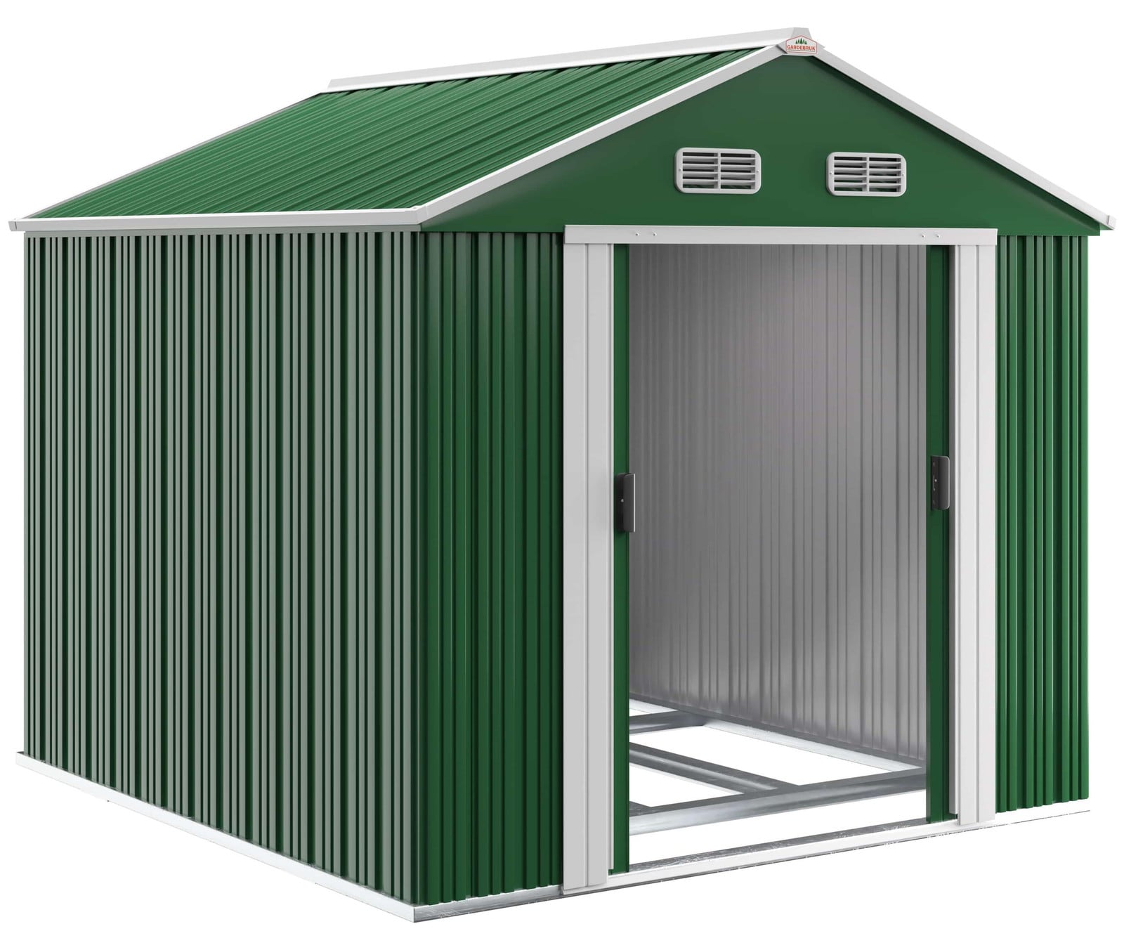 Gardebruk Tuinhuis Groen Metaal B/D/H: 260 x 315 x 180 cm