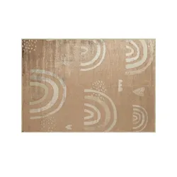 KJUT Webteppich   , beige , Synthetische Fasern , Maße (cm): B: 133