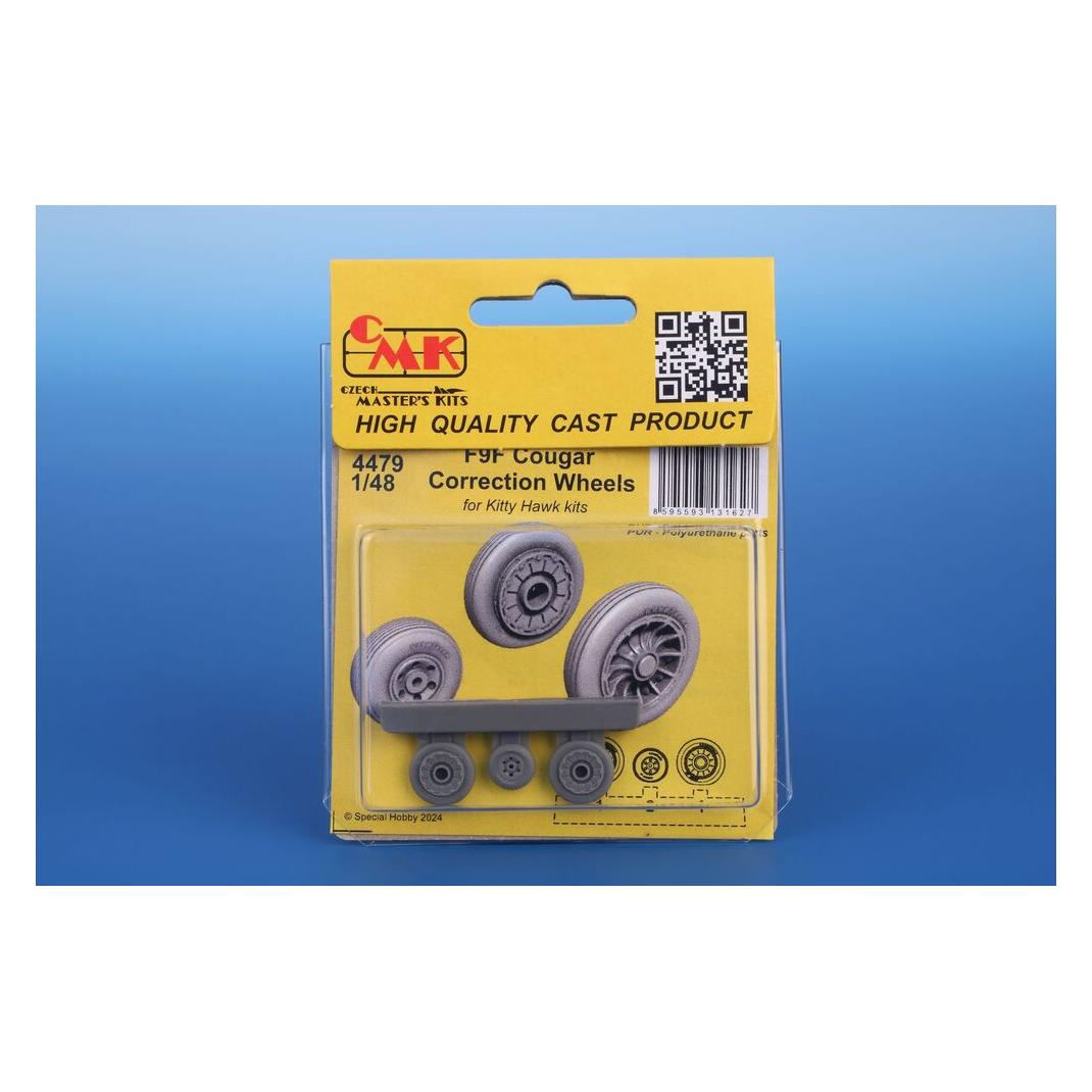 CMK F9F Cougar Correction Wheels / for Kitty Hawk kits (129-4479)
