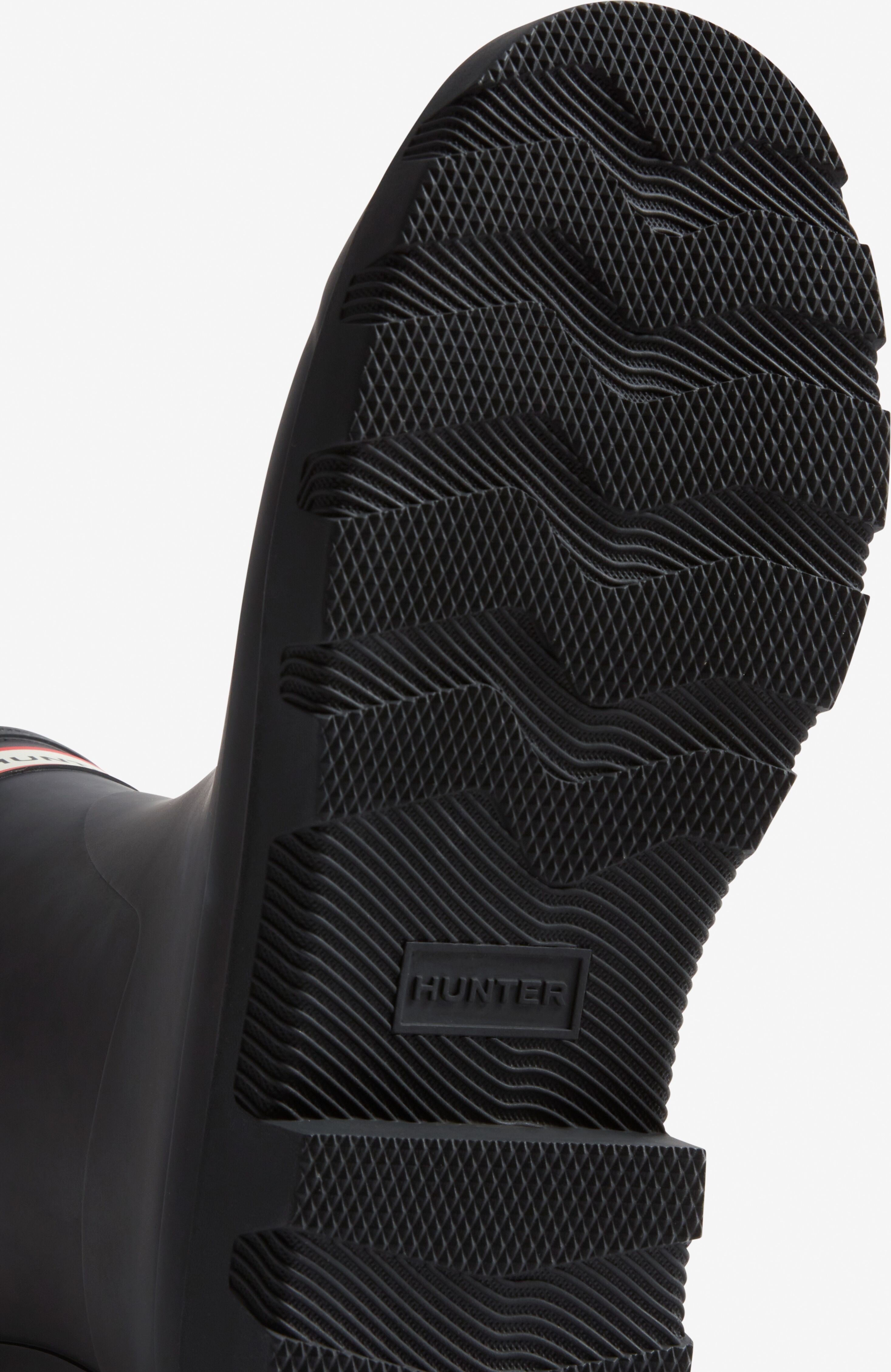 Gummistiefel HUNTER "UNISEX DOWNPOUR SHORT BOOT", Damen, Gr. 44, schwarz, Synthetik, Schuhe Gummistiefel, wasserdicht schwarz 44