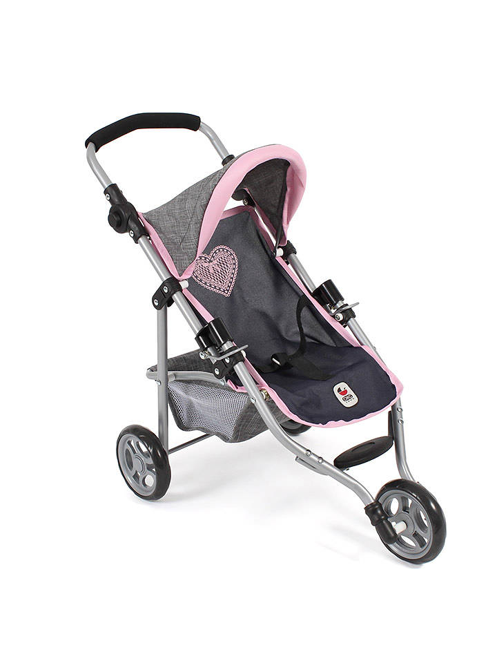 Bayer CHIC 2000 Puppen-Buggy "LOLA" in Rosa/ Grau - ab 3 Jahren - onesize