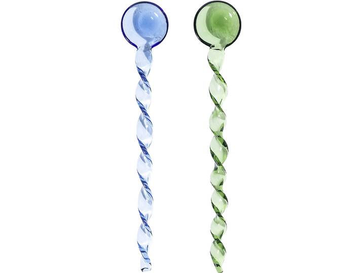 Rührlöffel Rhea blau Borosilikatglas B 16.5 cm