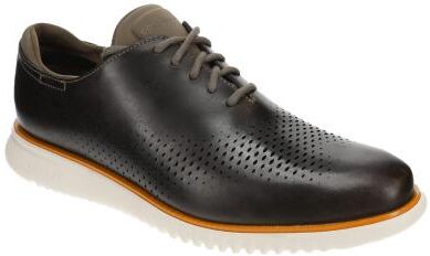 Cole Haan Zerogrand Laser Wingtip - Mens 12 Grey Oxford Shoes Medium