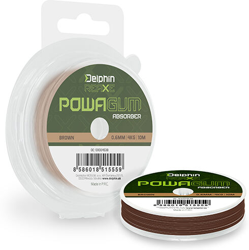 Delphin REAXE PowaGUM Absorber marron 0.8mm/6kg/10m Beige, Gray 0.8mm/6kg/10m