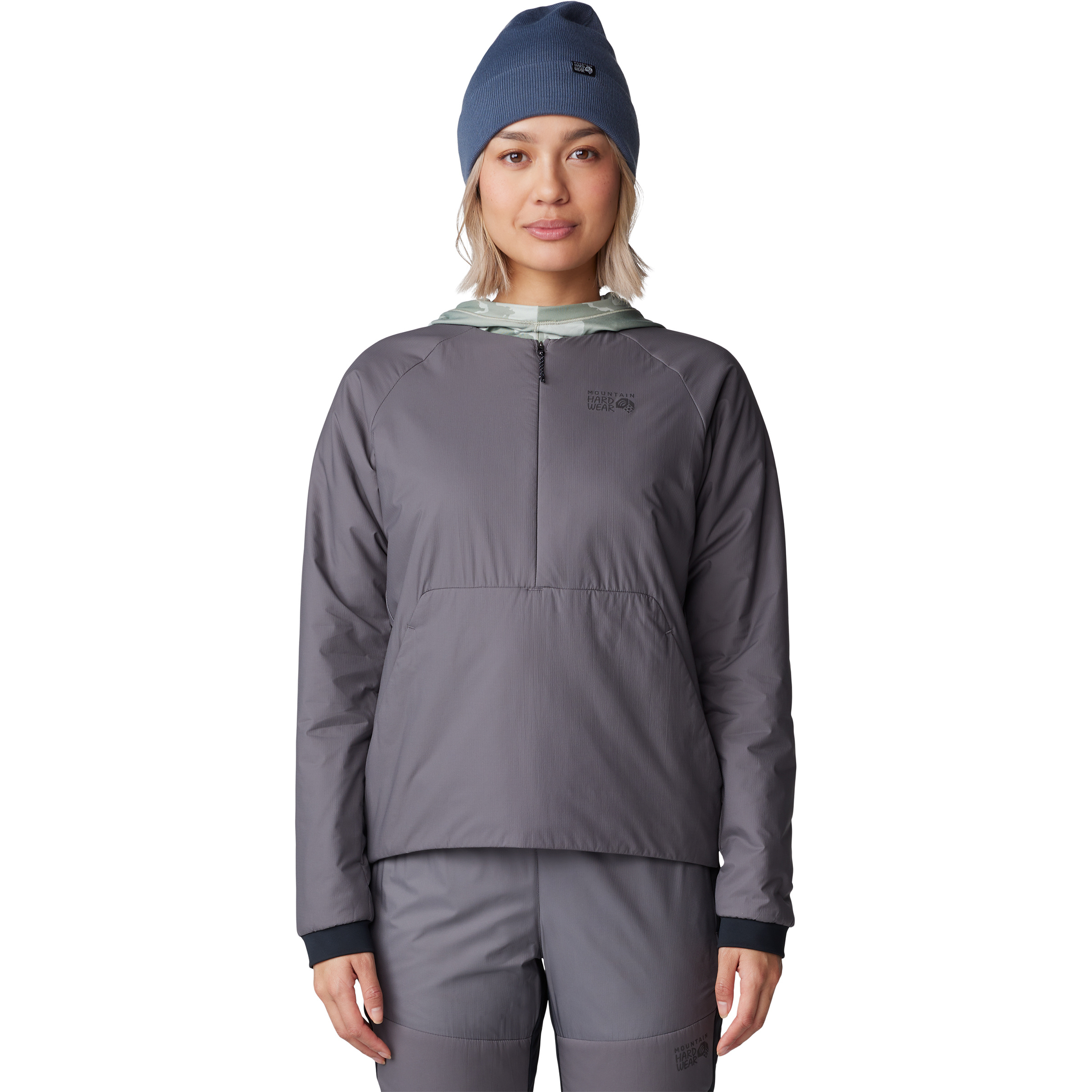 Mountain Hardwear Kor Alloy Damen Pullover grau Größe XS Trekking Wasserabweisend