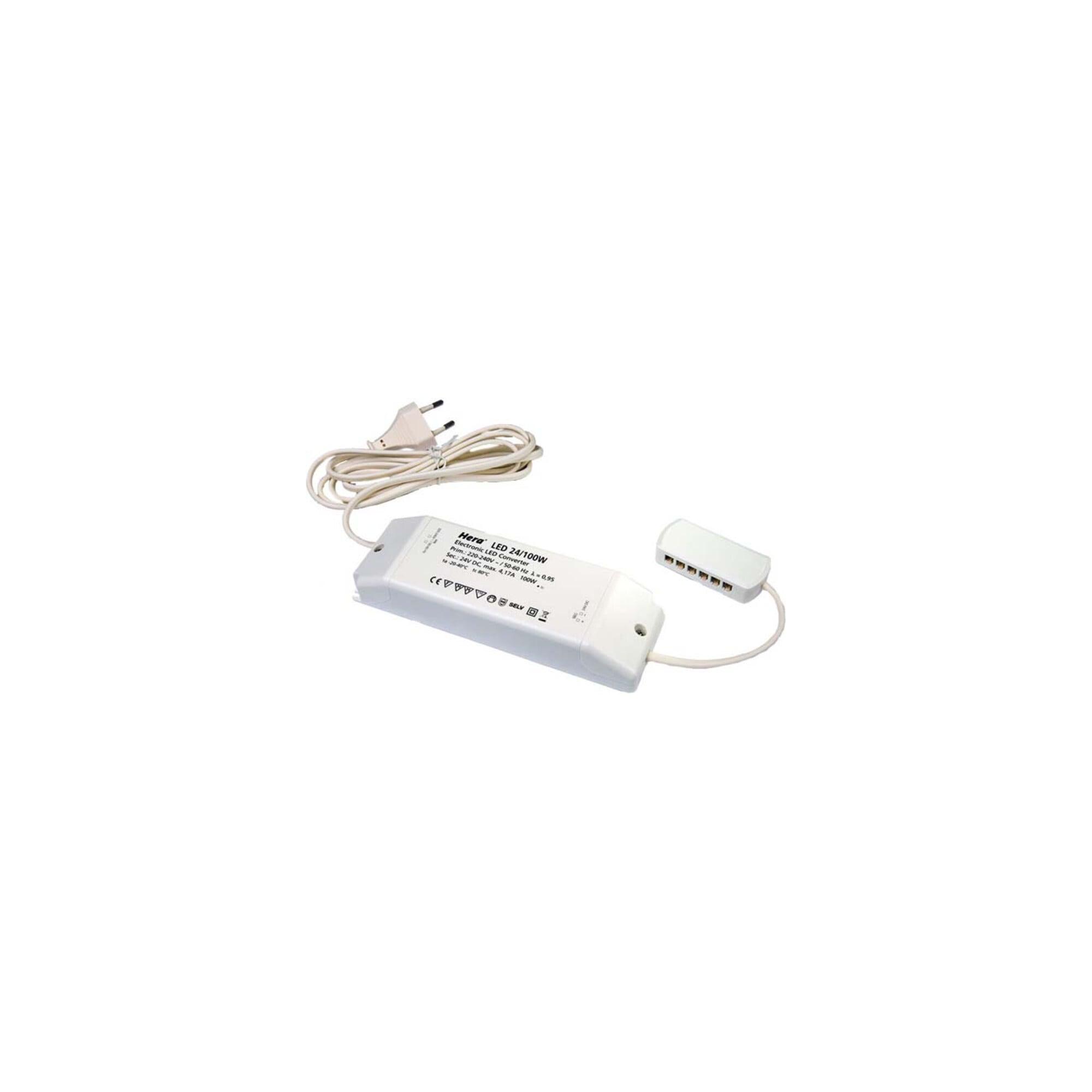 Hera LED-Trafo 24V/100W 12fach Vert 20604003301)