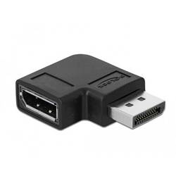 Delock DisplayPort Adapter DisplayPort Stecker, DisplayPort Buchse Schwarz 66297 8K UHD, vergoldete Steckkontakte DisplayPort-Kabel