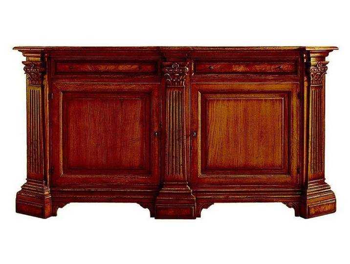 JVmoebel Sideboard Landhaus Regal aus Holz mit Vitrinen und Anrichten (ANRICHTE), Made in Europa