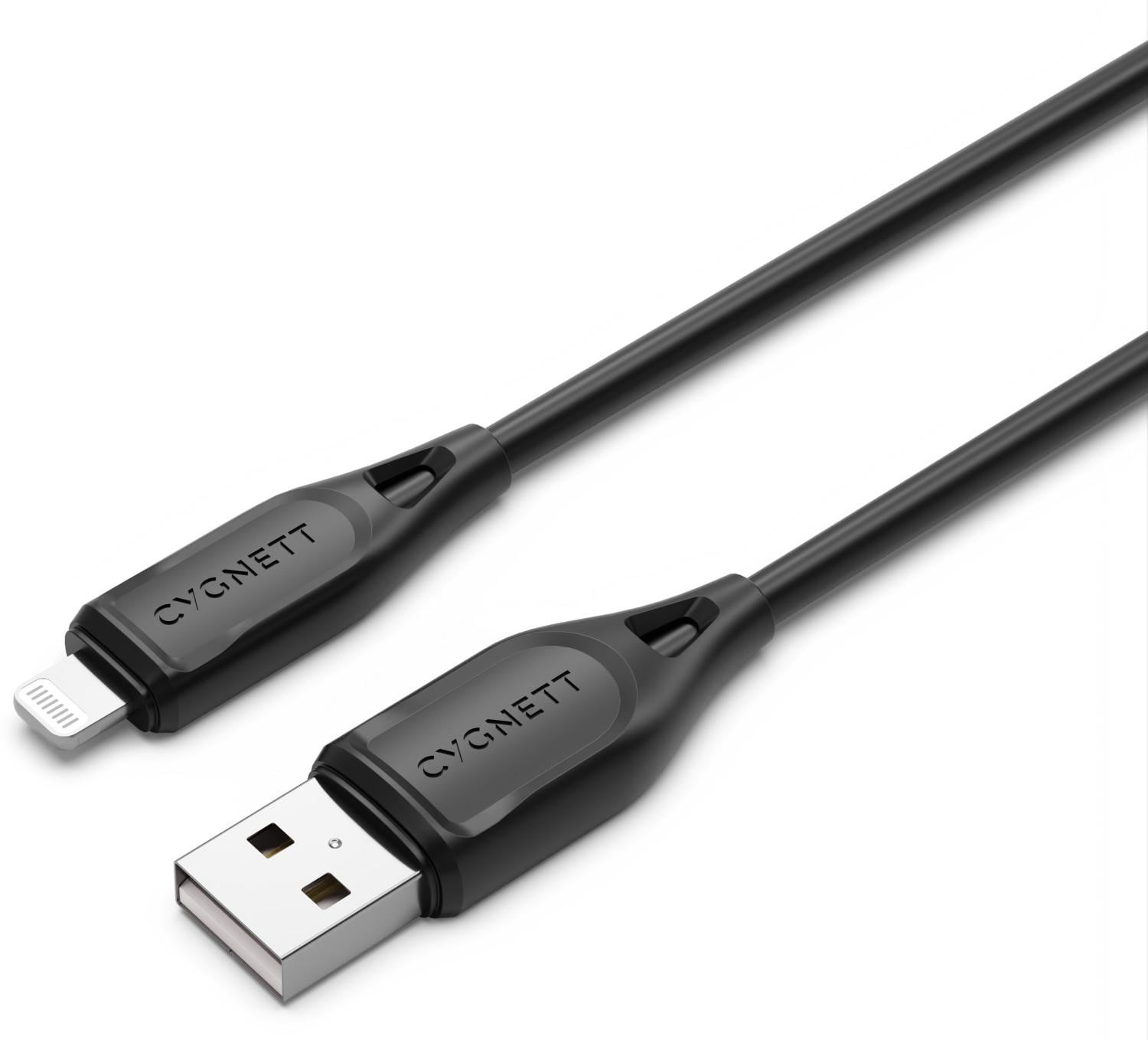 Cygnett Essentials Gen 2 Lightning naar USB-A oplaadkabel, 1 meter, Zwart