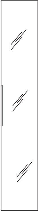 Pelipal Universelle Einzelmöbel Pelipal Hochschrank EM-HS30-06-330, B:300, H:1680, T:330mm EM-HS30-06-330