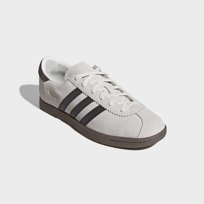 Sneaker ADIDAS ORIGINALS "STADT", Herren, Gr. 41, beige (cloud weiß, schwarz braun, gum5), Leder, Synthetik, Schuhe Sneaker
