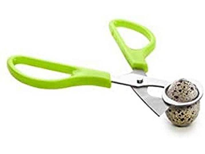 IBILI 768200 Ciseaux pour Œufs de Caille\, INOX\, Vert\, 14 x 6 x 1 cm