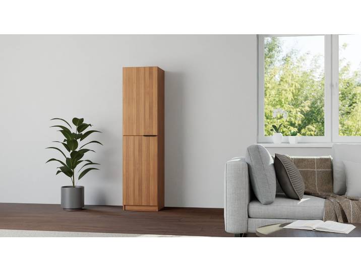 Flexibler Kleiderschrank von Pickawood Premium Dekore Nuss­baum