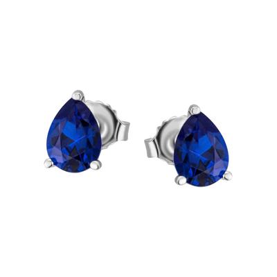 Paar Ohrstecker FIRETTI "Schmuck Geschenk Silber 925 Ohrschmuck blau", bunt (silberfarben, dunkelblau, dunkelblau), Ohrringe, Damen, Silber 925 (Sterlingsilber), mit Zirkonia (synth.)
