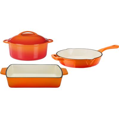 Topf-Set GSW "Orange Shadow", orange, Töpfe, Induktion