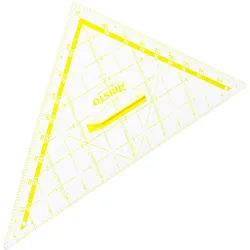 Aristo, Lineal, Wandtafel TZ-Dreieck (80 cm Hypotenuse, mit Griff, Kunststoff) transparent (80 cm, Kunststoff)