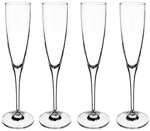 Villeroy & Boch Maxima Set Of 4 Champagne Flutes