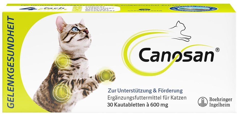 Canosan Kautabletten für Katzen zur Unterstützung der Gelenke 30stk