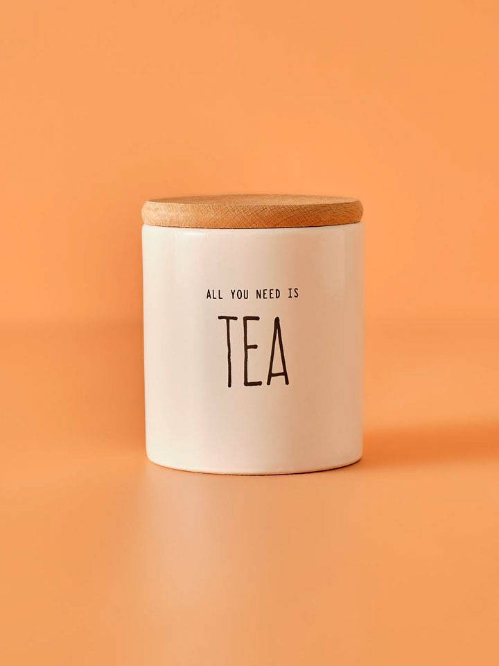 BELLA MAISON Vorratsdose "Tea" in Weiß - (H)9 x Ø 7,5 cm - onesize