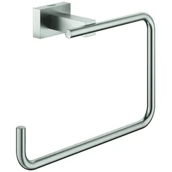 GROHE Handtuchring Essentials Cube 40510_1 Metall supersteel, 40510DC1 40510DC1