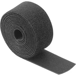KLETTBAND AUF ROLLE, B=7,5, L=15000, POLYPROPYLEN SCHWARZ
