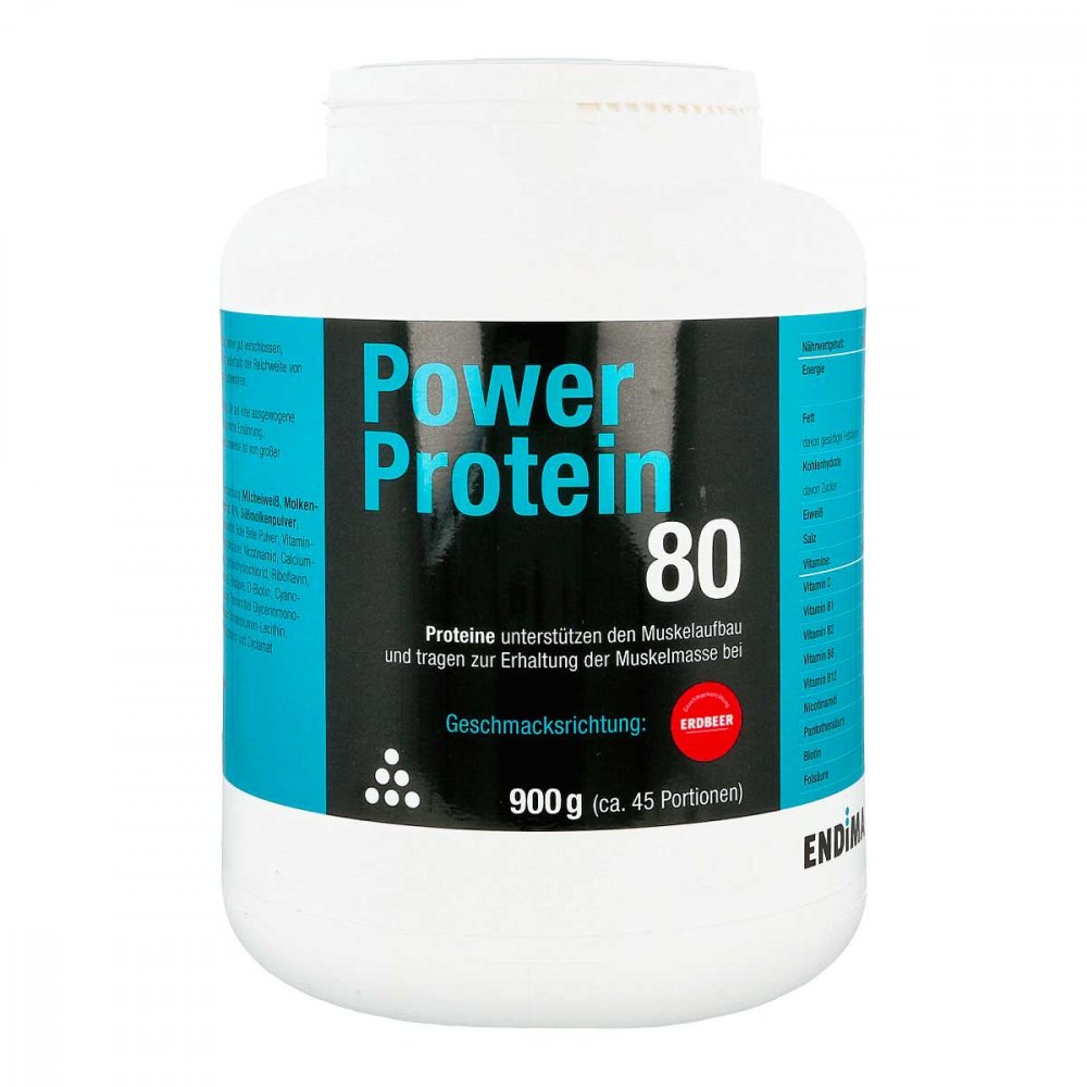 ENDIMA Vertriebsgesellschaft mbH Power Protein 80 Erdbeer Pulver 01498462