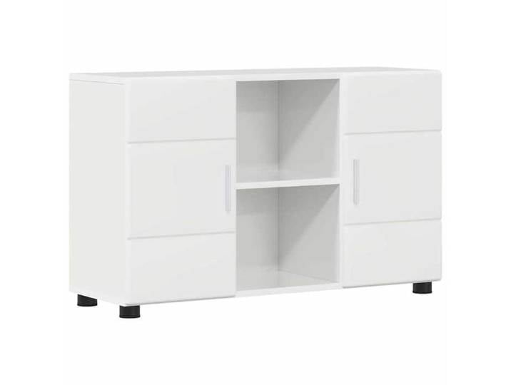 Blanc BUFFET salon-séjour - Buffet Blanc brillant 88 5x30 5x55 5 cm Bois d'ingénierie m8834