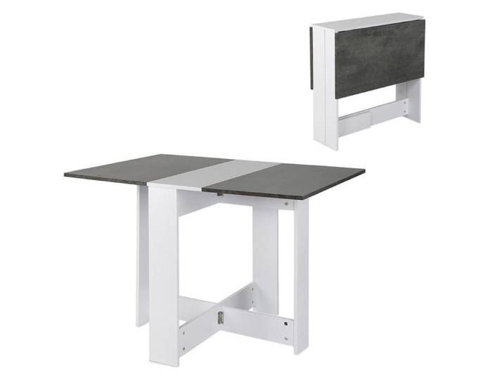 SUPFINE Table à Manger Pliante Table de Cuisine Extensible 2 à 4 Personnes avec 2 Abattants Design Moderne 102 5×76×73cm