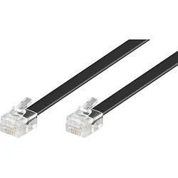 Goobay RJ12 Anschlußkabel 6m,sw,St/St 50322