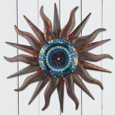 Regal Art & Gift - Drop Ship Indigo Sun Wall Sculpture Multi Earth , Multi Earth