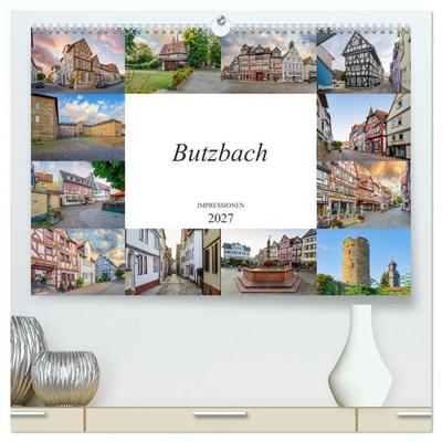Butzbach Impressionen (hochwertiger Premium Wandkalender 2027 DIN A2 quer), Kunstdruck in Hochglanz