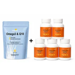 Immunsystem-Power-Bundle Omega3 & Curcuma aktiv für 5 Monate - 1