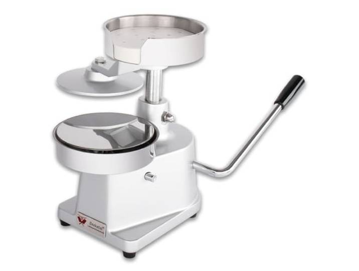 Beeketal 'BPP-5P' Hamburgerpresse Patty Maker für 15 cm Hamburger Patties Profi Burgerpresse aus Alu und Edelstahl mit rutschfesten Gummifüßen Inkl. 500 Stück Antihaft Trennblätter
