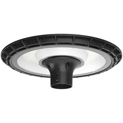 Gartenleuchte Außenlampe Straßenleuchte LED wetterfest rund Schwarz IP65 D 38 cm