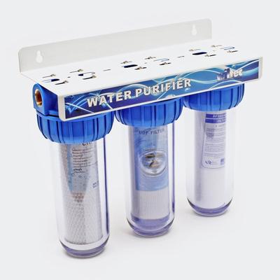 Helloshop26 - 3-stufiges Filtersystem inklusive Wandhalterung 20,67 mm (1/2) 2316033